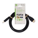 Nedis CVGL34050BK15 ​​HDMI 2.0-Kabel met Ethernet 4K@60Hz 18 Gbps 1.50 m Zwart 