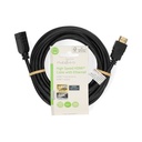 Nedis CVGL34096BK50 ​​HDMI 2.0-Kabel met Ethernet 4K@60Hz ARC 10.2 Gbps 5m Zwart
