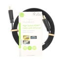 Nedis CVGL34100BK15 HDMI 1.4-Kabel met Ethernet 4K@30Hz 10.2 Gbps 1.5 m Plat Zwart