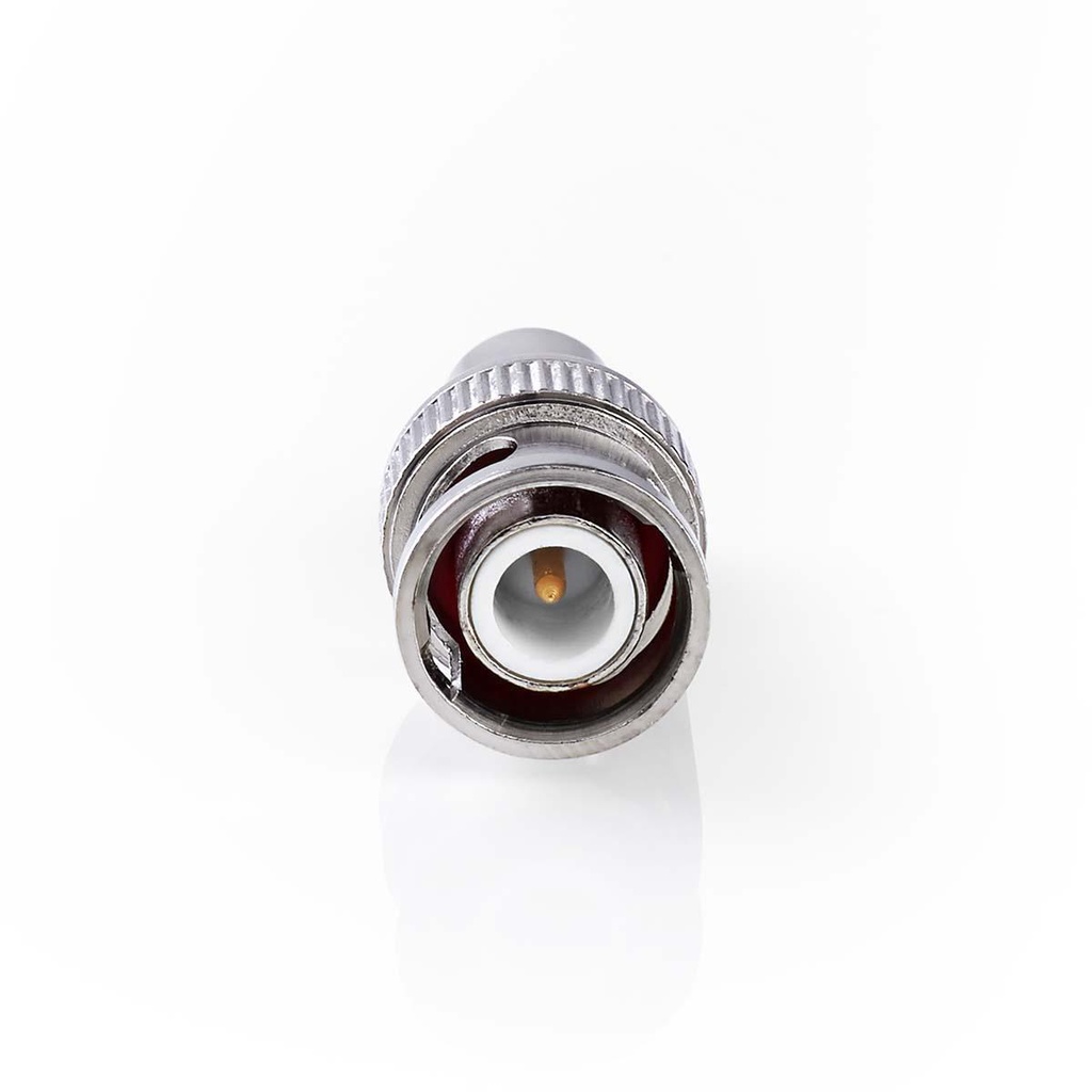 Nedis CVGP01941ME BNC-Adapter BNC - RCA Vrouwelijk Vernikkeld 50 Ohm |Zilver 10 Stuks 