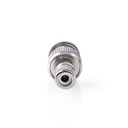 Nedis CVGP01941ME BNC-Adapter BNC - RCA Vrouwelijk Vernikkeld 50 Ohm |Zilver 10 Stuks 