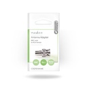Nedis CVGP01941ME BNC-Adapter BNC - RCA Vrouwelijk Vernikkeld 50 Ohm |Zilver 10 Stuks 