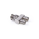 Nedis CVGP01946ME BNC-Splitter BNC - 2x BNC Vrouwelijk Vernikkeld 50 Ohm Zilver 10 Stuks