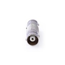 Nedis CVGP01950ME BNC-Adapter 2x BNC Vrouwelijk Vernikkeld 50 Ohm Zilver 10 Stuks