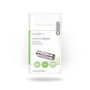 Nedis CVGP01950ME BNC-Adapter 2x BNC Vrouwelijk Vernikkeld 50 Ohm Zilver 10 Stuks