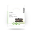 Nedis CVGP31902BK SCART-Adapter SCART - 3x RCA vrouwelijk Vernikkeld Zwart 
