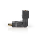 Nedis CVGP34905BK HDMI 1.4-Adapter Verguld Zwenkbaar Zwart 