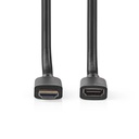 Nedis CVGP35090BK20 ​​HDMI 2.1-Kabel HDMI - HDMI Vrouwelijk 8K@60Hz 48 Gbps 2m Zwart