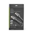 Nedis CVTB34000GY30 ​​HDMI 2.0-Kabel 4K@60Hz ARC 18 Gbps 3m Grijs