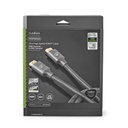 Nedis CVTB35000GY30​​HDMI 2.1-Kabel 8K@60Hz 48 Gbps 3m Verguld Grijs