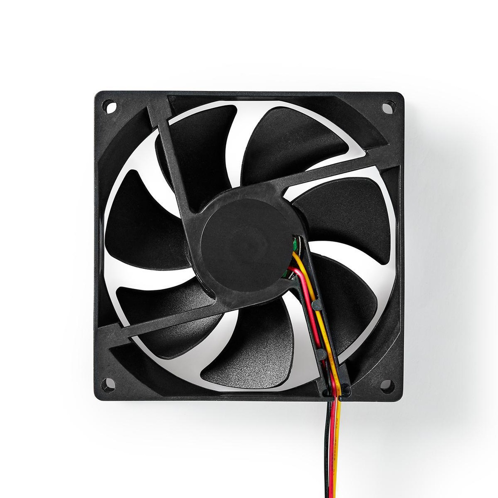 Nedis DCFAN9225BK DC Ventilator 92 mm 3-Pin 26.7 dBA Zwart