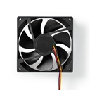 Nedis DCFAN9225BK DC Ventilator 92 mm 3-Pin 26.7 dBA Zwart