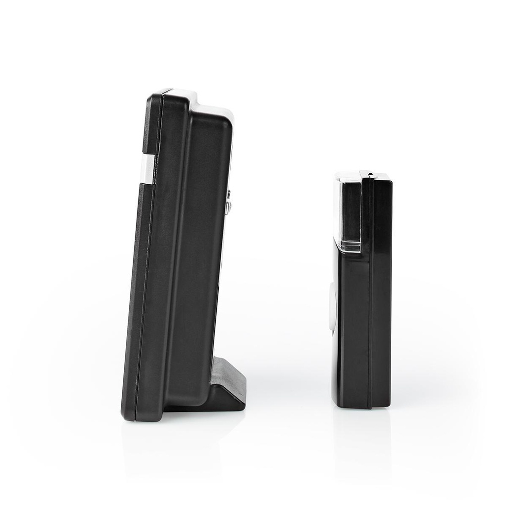 Nedis DOORB212BK Draadloze Deurbelset Batterij Gevoed 80 dB 300 m IP44 Zwart