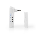 Nedis DOORB223CWT Draadloze Deurbelset Netvoeding 80 dB 300 IP44 Wit