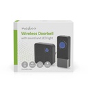 Nedis DOORB310BK Draadloze Deurbelset Netvoedin 110 dB 150 m IP55 Zwart