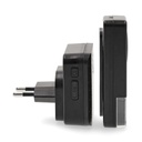 Nedis DOORB310BK2 Draadloze Deurbelset Netvoeding 110 dB 150 m IP55 2 Ontvangers Zwart