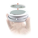Nedis DTCTBR05 Montageset Rookmelder 39.4 mm Magnetisch Zelfklevend Zilver