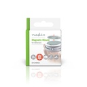 Nedis DTCTBR05 Montageset Rookmelder 39.4 mm Magnetisch Zelfklevend Zilver
