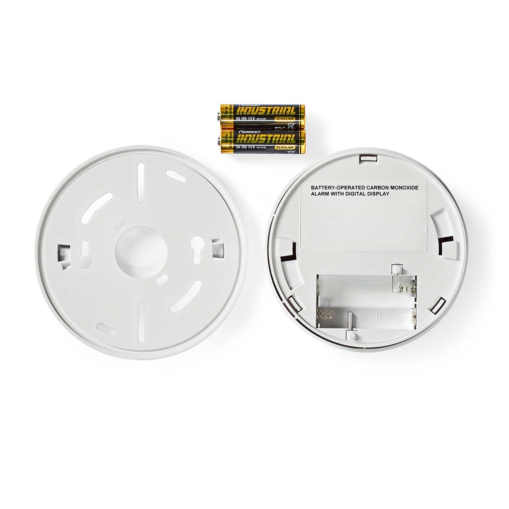 Nedis DTCTCO40WT Koolmonoxidemelder Batterij Gevoed 5 Jaar 85 dB Wit