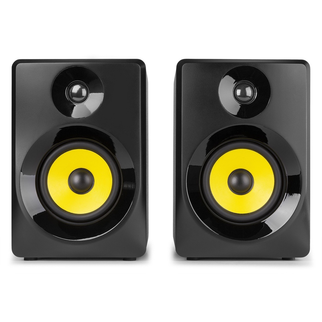 Vonyx SMN30B Active Studio Monitor 3" Pair 60W Black/Yellow