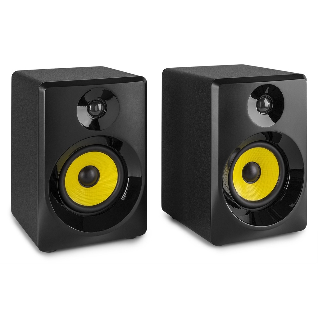 Vonyx SMN30B Active Studio Monitor 3" Pair 60W Black/Yellow