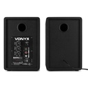 Vonyx SMN30B Active Studio Monitor 3" Pair 60W Black/Yellow