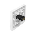 LogiLink AH0017 HDMI-wandcontactdoos 1 poorts HDMi High Speed Wit