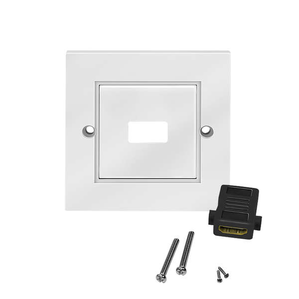 LogiLink AH0017 HDMI-wandcontactdoos 1 poorts HDMi High Speed Wit