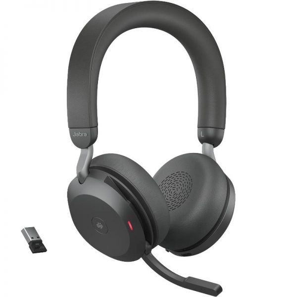 Jabra Evolve2 75 Draadloze Headset ANC Zwart