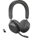 Jabra Evolve2 75 Draadloze Headset ANC Zwart