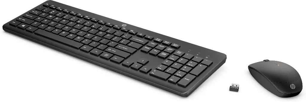 HP 18H24AA#ABB Draadloze Toetsenbord en Muis combo QWERTY Zwart