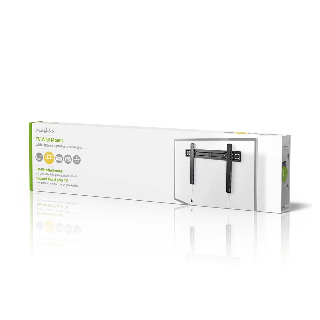 Nedis TVWM5050BK Vaste TV-Muurbeugel 37" - 70" 35 kg Zwart