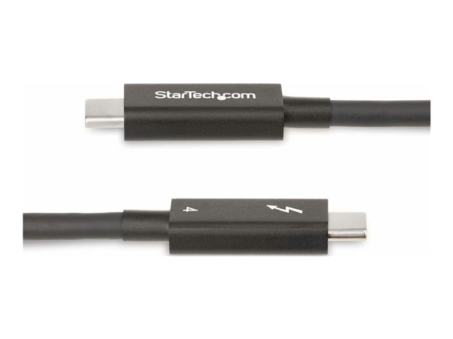 Startech Active Thunderbolt 4 USB-C kabel 40Gbps 100W 2m Zwart
