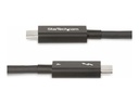 Startech Active Thunderbolt 4 USB-C kabel 40Gbps 100W 2m Zwart