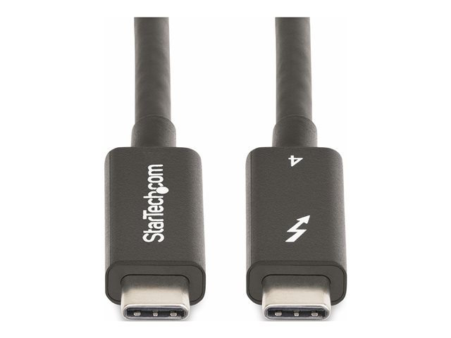 Startech Active Thunderbolt 4 USB-C kabel 40Gbps 100W 2m Zwart