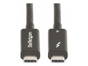 Startech Active Thunderbolt 4 USB-C kabel 40Gbps 100W 2m Zwart