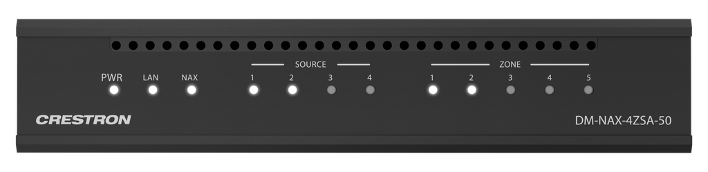 Crestron DM-NAX-4ZSA-50 4+1 Zone Streaming Mixing Versterker DM NAX