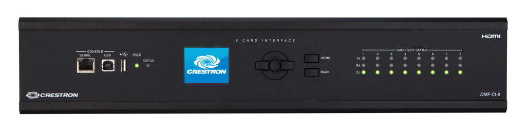 Crestron DMF-CI-8 DigitalMedia-kaartbehuizing met 8 sleuven voor DM-NVX-C en DMCF