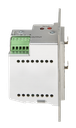 Crestron DM-NAX-2XLRI-1G Audio-over-IP wandplaat met XLR DM NAX Zwart
