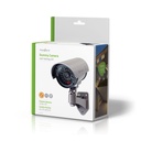 Nedis DUMCB40GY Dummy Beveiligingscamera IP44 Batterij Gevoed Buiten Grijs
