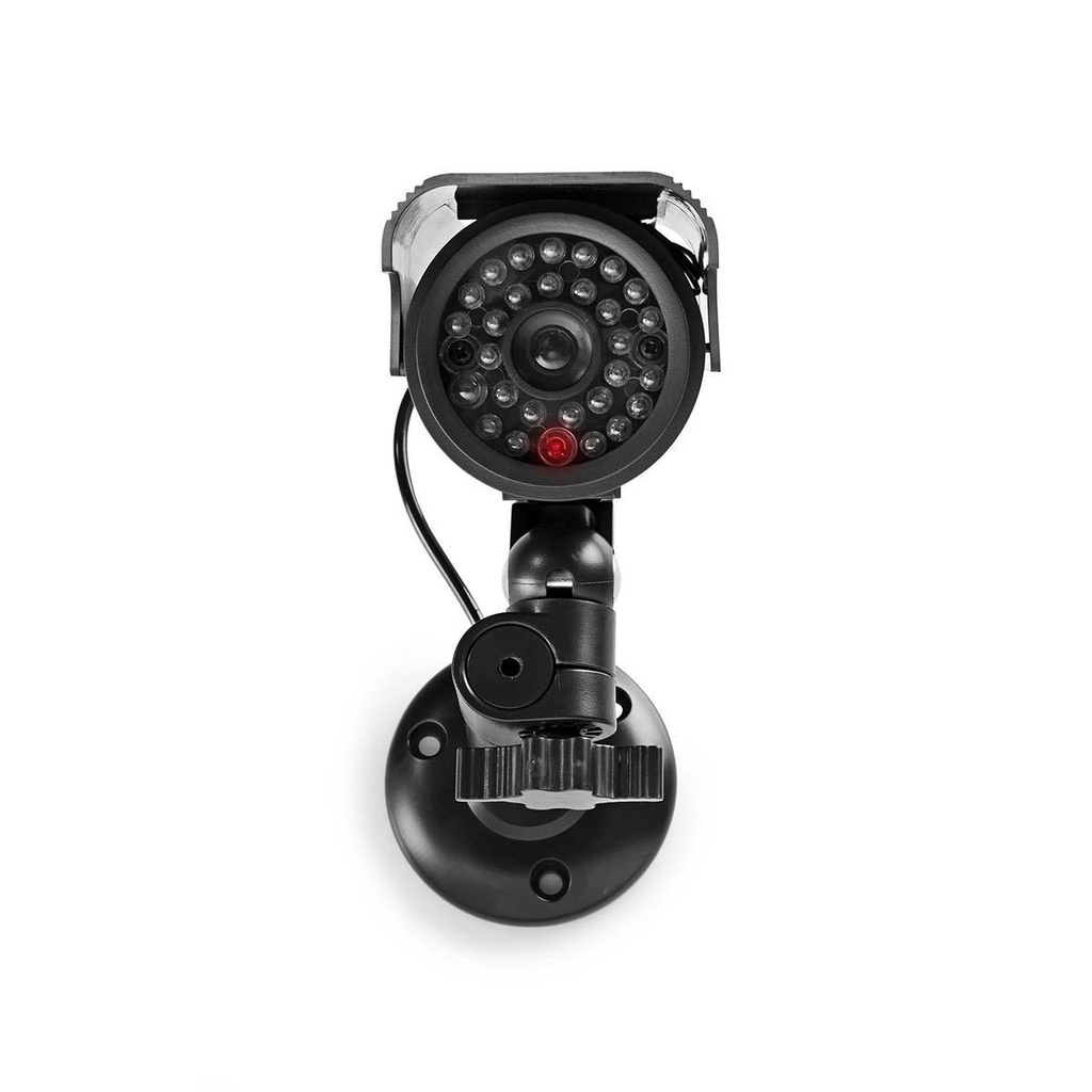 Nedis DUMCBS10BK Dummy Beveiligingscamera IP44 Batterij Gevoed / Solar Powered Buiten Zwart