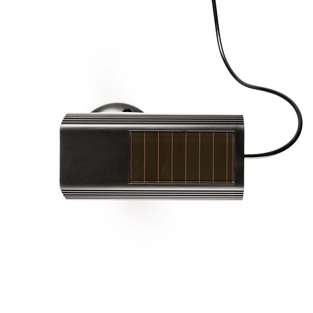 Nedis DUMCBS10BK Dummy Beveiligingscamera IP44 Batterij Gevoed / Solar Powered Buiten Zwart