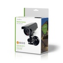 Nedis DUMCBS10BK Dummy Beveiligingscamera IP44 Batterij Gevoed / Solar Powered Buiten Zwart