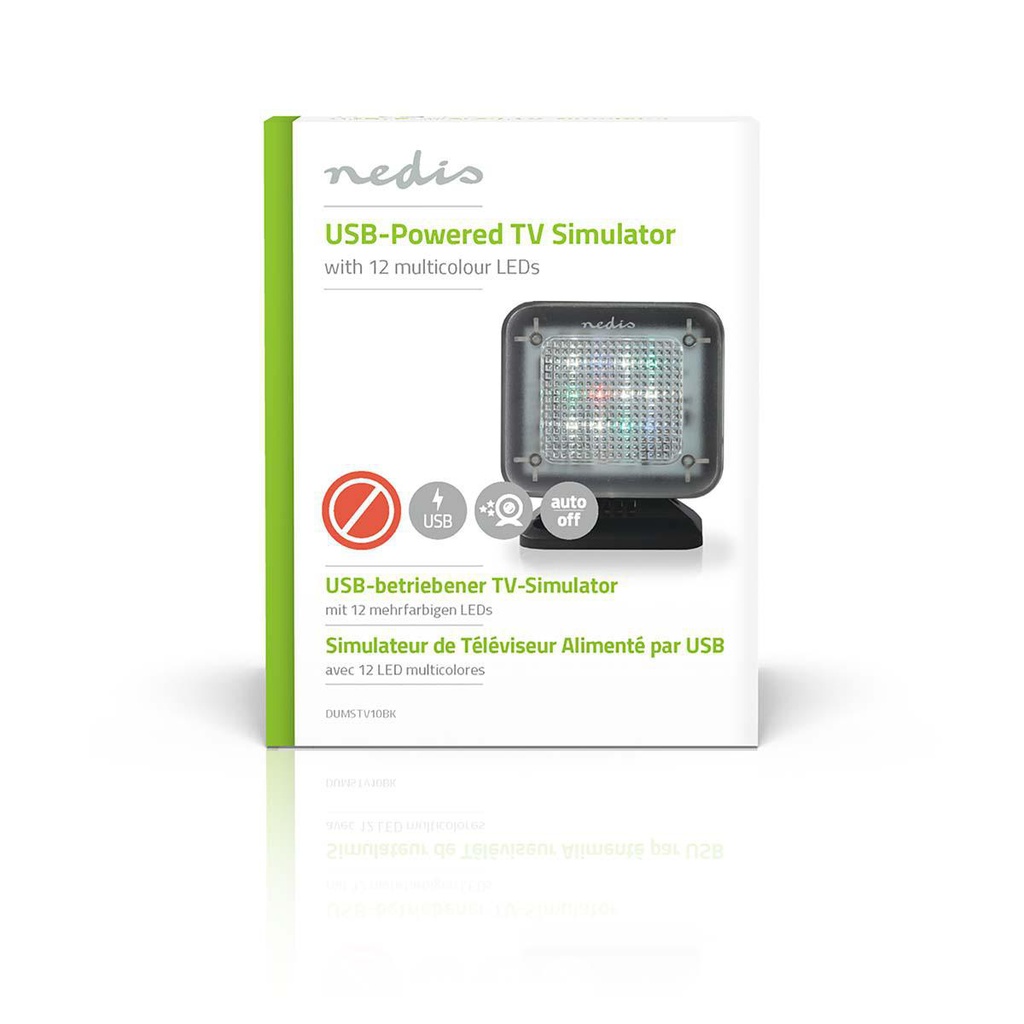 Nedis DUMSTV10BK TV-Simulator USB Gevoed Zwart