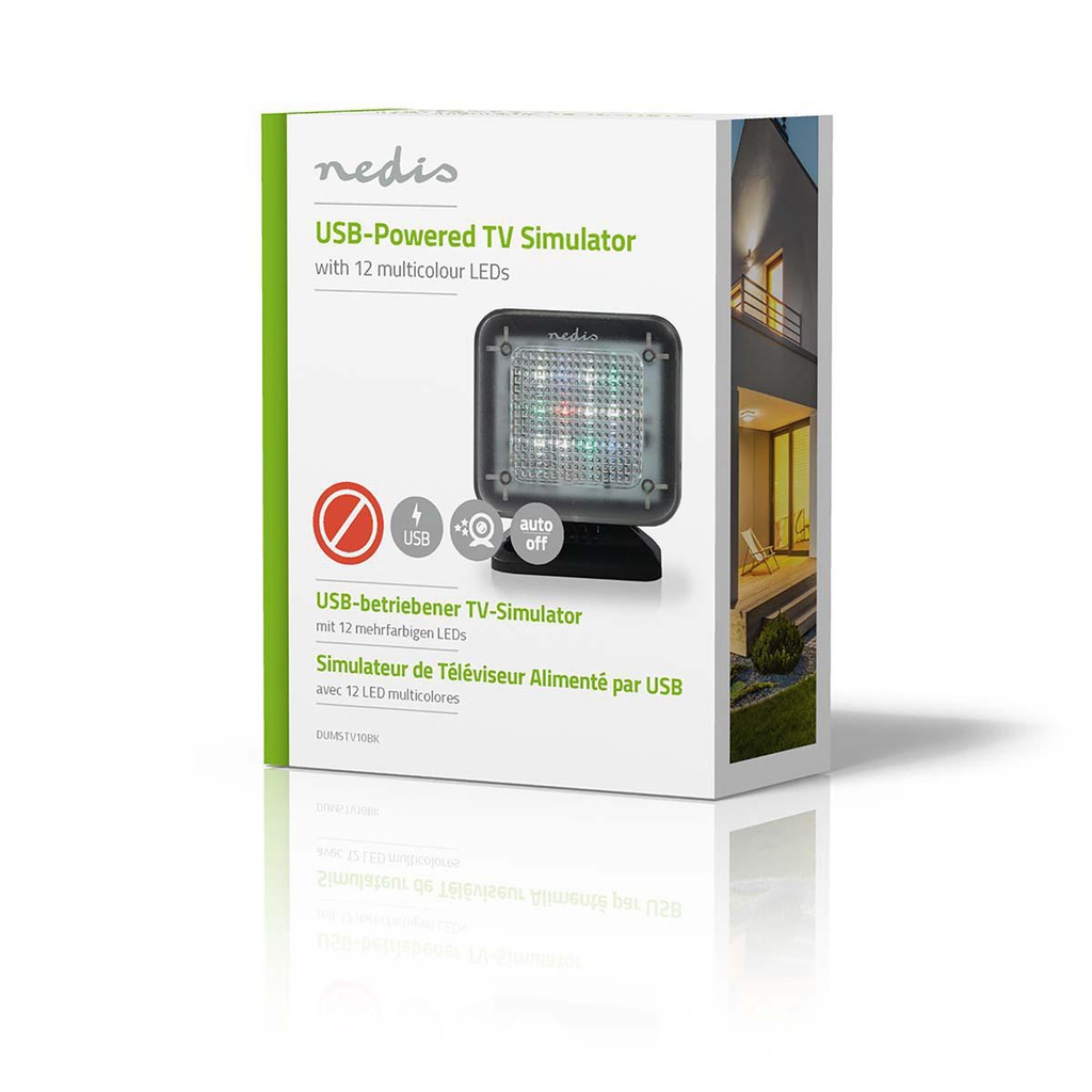 Nedis DUMSTV10BK TV-Simulator USB Gevoed Zwart