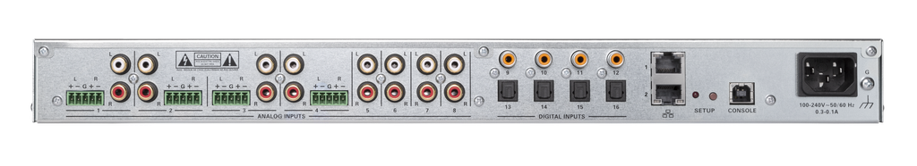 Crestron DM-NAX-16AIN DM NAX Audio-over-IP Netwerk Encoder 16 Stereo Ingangen