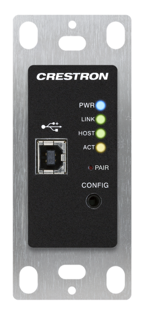 Crestron DM-NUX-L2 DM-NUX USB Host-apparaat Routering Eindpunt Wandpaneel Zwart