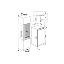 Whirlpool ARG10472SF2 inbouw koelkast 102x1x54x54.5cm 149l Wit
