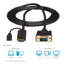 Startech HD2VGAMM10 HDMI naar VGA Actieve Convertorkabel 3m Zwart
