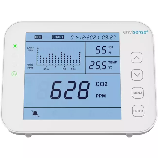 EnviSense CO2 Meter met datalogger Wit